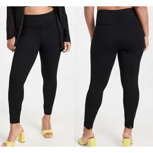 SPANX Backseam Skinny Ankle Ponte Legging Pants XL Black - Picture 1 of 10